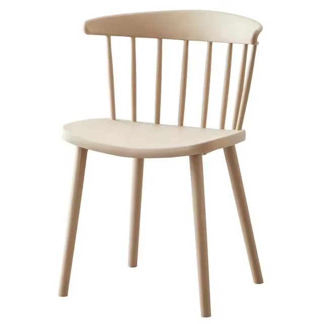 Garden chair household modern simple dining chair cafe creative plastic backrest chair