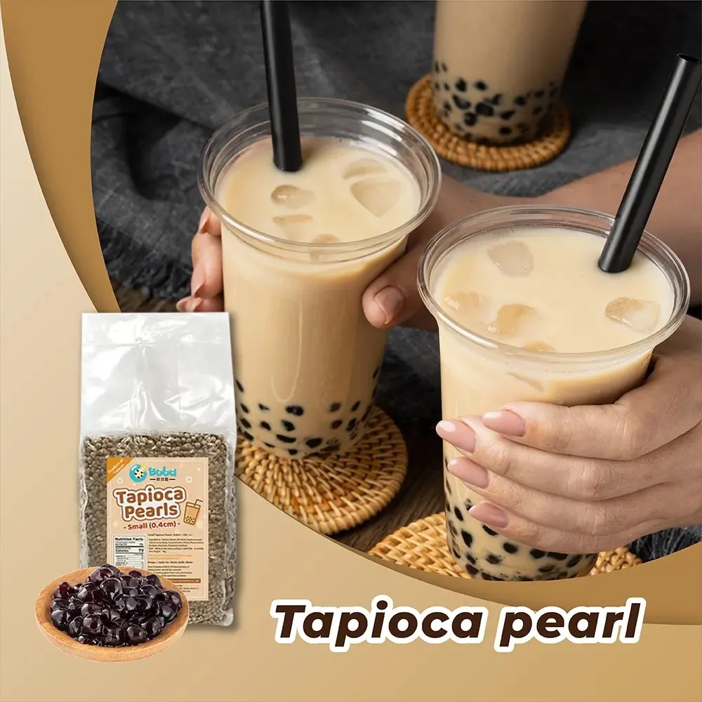 Taiwan-Made Cboba Brand Tapioca Pearls 4mm/8mm/10mm Sizes Coconut Milk Infused Convenient To-Go Bag