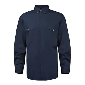 CAT 2 Flame Retardant Work Shirt NFPA2112 Certified Comfortable FR Shirt for Electricians and Welders