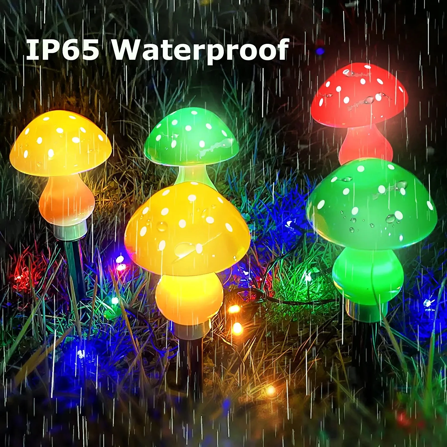 Multi-color Changing Led Outdoor Flowers Garden Courtyard Yard Patio ...