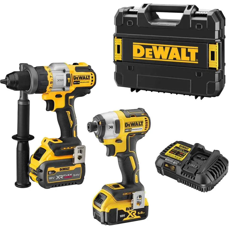 Dewalts Dck2032p1xe 18v 5ah Xr Liion Cordless Brushless 2pce Combo Kit Buy Hydraulic