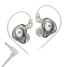 Original KZ EDX Pro 2 in Ear Wired Earbuds HIFI Super Linear Dynamic Driver Gaming Headphones Detachable Cable Design Earphone