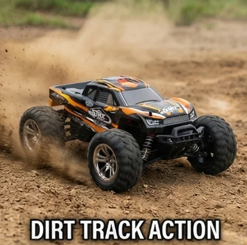 Coche Teledirigido 1:16 4WD Con Motor Sin Escobillas – Velocidad 42 Km/h | Tracción 4x4 Con Amortiguadores | 2 Baterías 1500 MAh Para 80 Min De Autonomía | Apto Para Niños Y Adultos