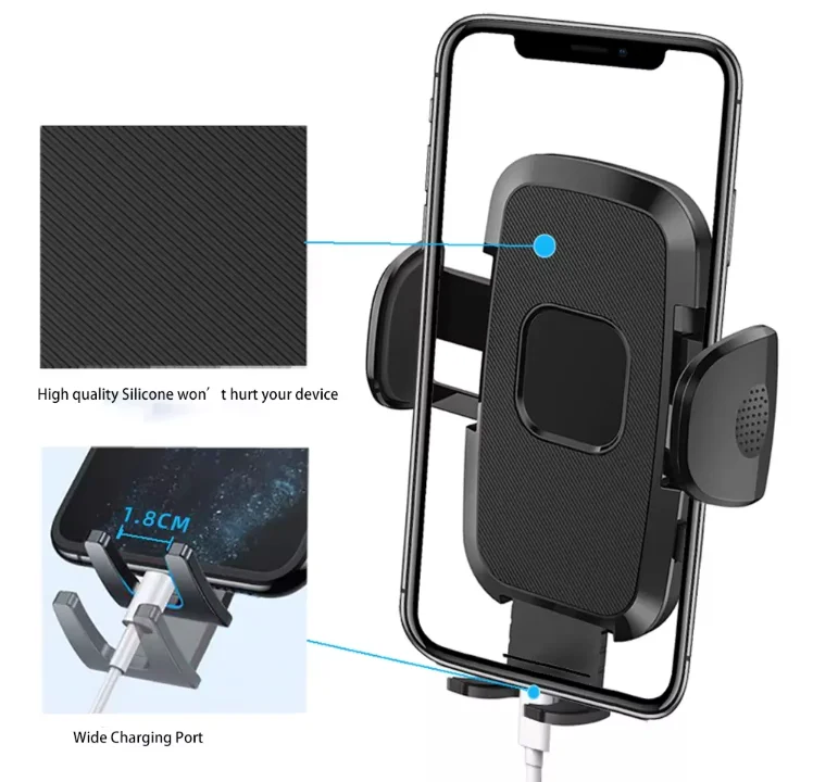 Abs 2 in 1 Set 360 Rotation Air Vent Dashboard Mobile Stand Car Phone Holder for Car Mount