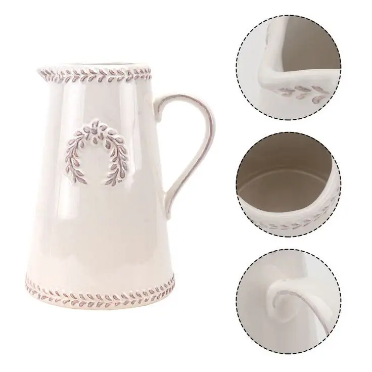DURABILITY  Classic Design Polyester Resin Water Jug Resin Texture with Aqua Apricot Swirl Pattern for Kitchen Christmas Gifts