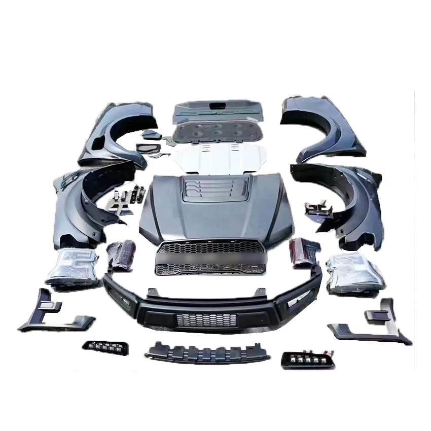 Car Body kit For Ford Ranger T6 T7 T8 Upgrade To F150 Raptor Body Kit ...