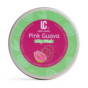 Custom Pink Clay Whitening & Brightening Face Mask with Guava Extract & VCIP for All Skin Types Deep Cleansing & Even Tone