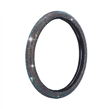 High Quality Universal Diamond Blingbling Crystal Rhinestone Car Steering Wheel Cover Interior Accessories