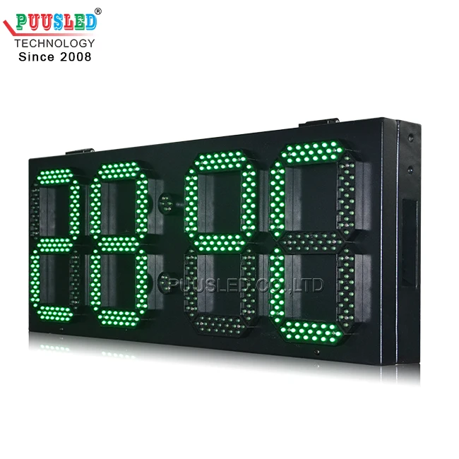 Outdoor Led Time Zone Clock Led Digital Clock Display Led Digital Wall Clock