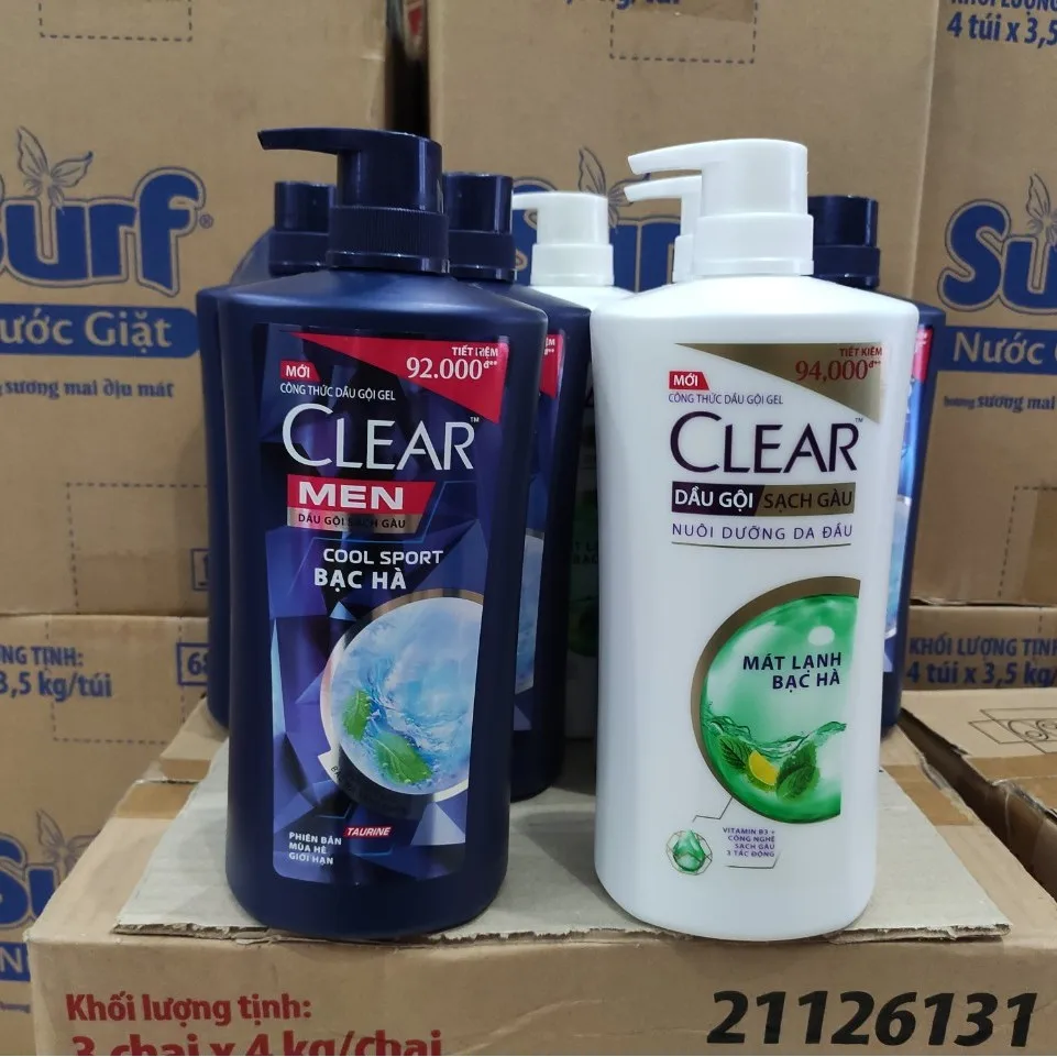 Clear Men Cool Sport Mint Clean Shampoo 612ml - Buy Vietnamese Dandruff ...