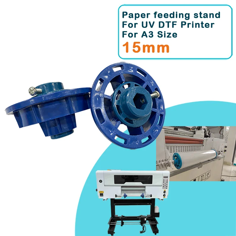 15mm Paper Feeder Roller Part AB Film Holder Parts Rubber Roller Accessories for Crystal Label Machine UV DTF Printer factory