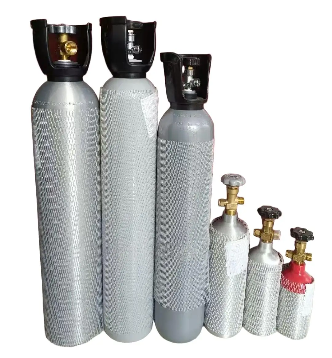 High Purity Calibration Gas  Mixed Gas Corrosive Components Carbon Monoxide/Nitrogen Monoxide/Sulfur Dioxide Aluminum Cylinder
