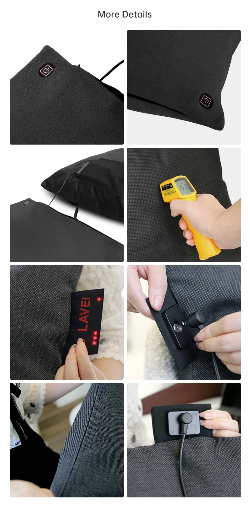 Graphene Flame Retardant Infrared Heating Transfer Pillow Electric