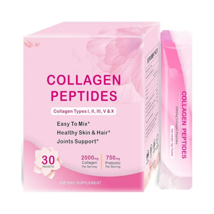 Collagen Peptide Powder Containing Prebiotics and Cranberry Extract - Hydrolyzed Collagen Peptides  Suitable for Both Men Women