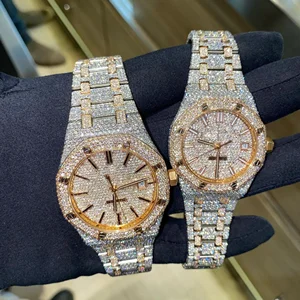 Latest Trending Style Iced Out Hip Hop Exclusive Baguette Lab Grown Mens Diamond Watch With VVS Clarity Manufacturer Price Men
