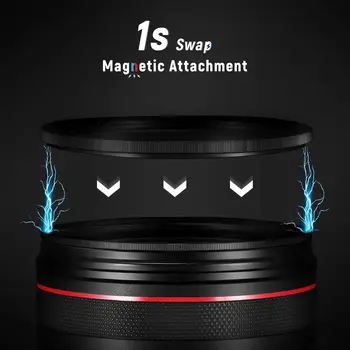 NEEWER 58mm 5-in-1 Magnetic Lens Filter Kit, Includes Neutral Density ND1000+MCUV+CPL+Adapter Ring+Filter Cap with 42-Layer detail image
