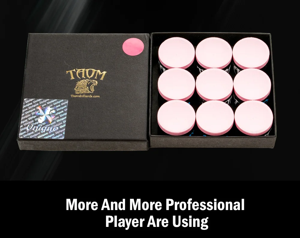 Taom Chalk Round Blue Green Pink Colors Billiard Chalk Pool Snooker Cue