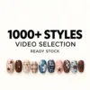 Video selection of in-stock items
