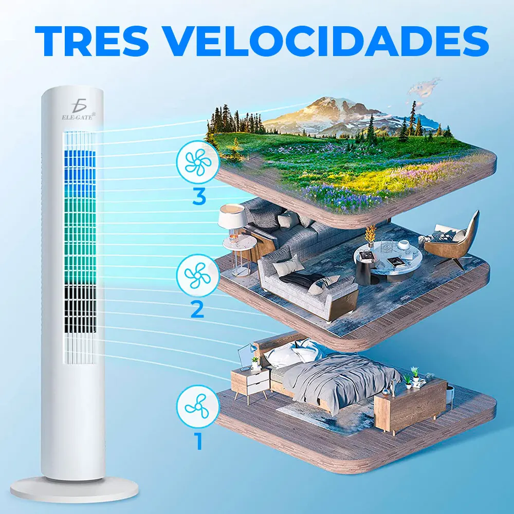 Tower Fan, 76cm, Electric, 3 - detail 6