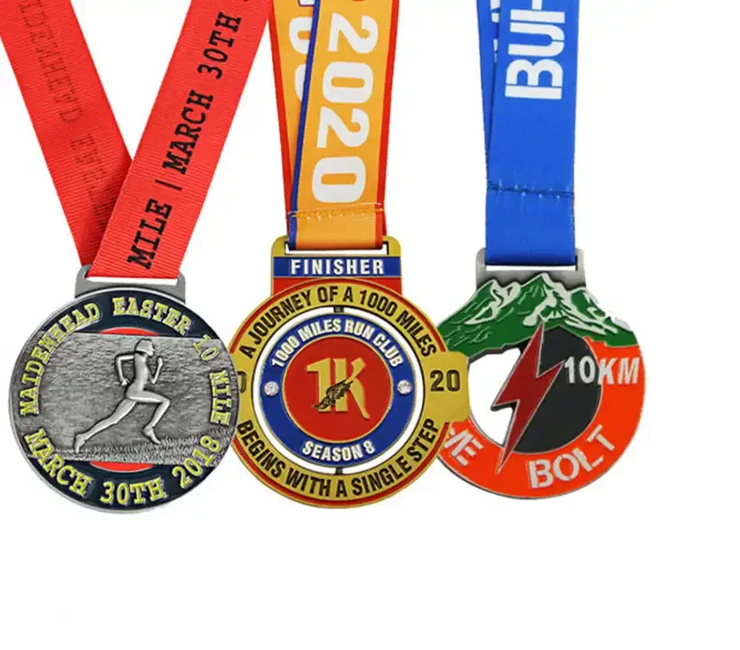 Custom Logos Medals Silver Made Medals Unisex Custom Crystal Medals For ...