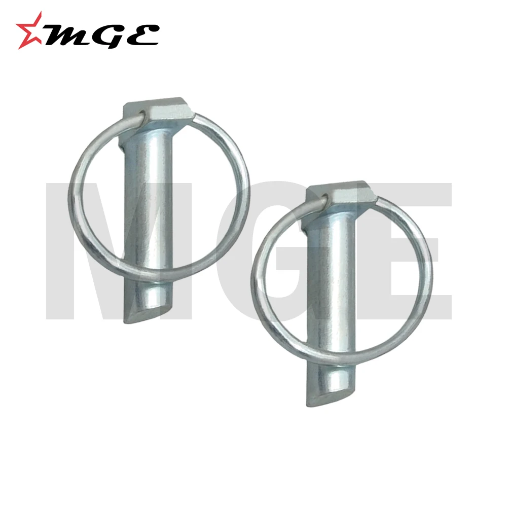 Silver Zinc Plated Spring Loaded Stainless Steel Linch Pins For Trailer