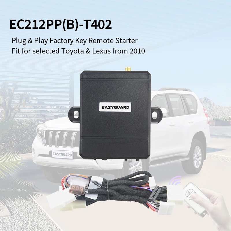 Plug and Play Remote Engine Start Kit for Toyota Prado 2010-2017 Push Button Start Gasoline Vehicle Only Remote Starter