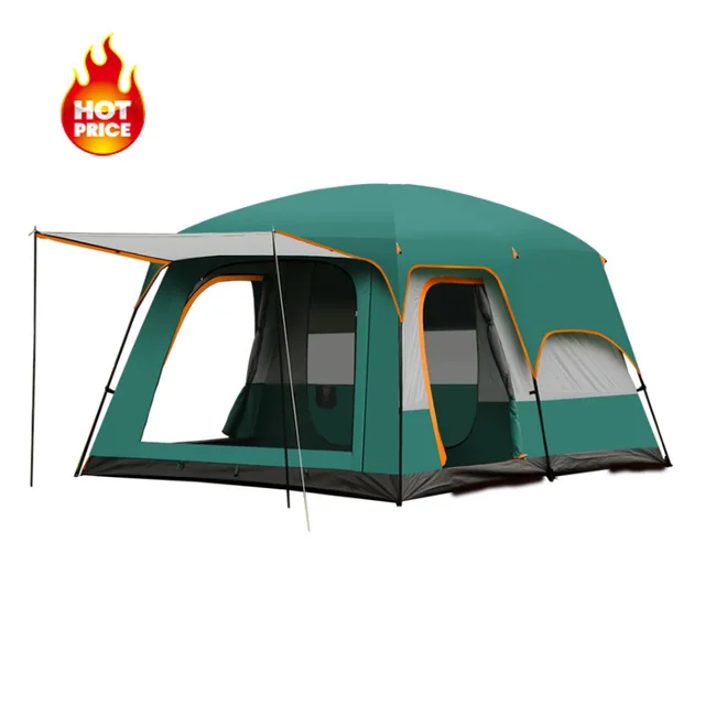 Cheap Camping Tent with Two Rooms Camping Tent Family For Outdoor Camping Tent Awning