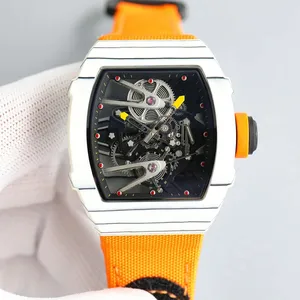 New High-quality Men's Mechanical Watch Waterproof Skeletonized  Classic Elegant Fashionable Trendy Tourbillon Automatic Watches