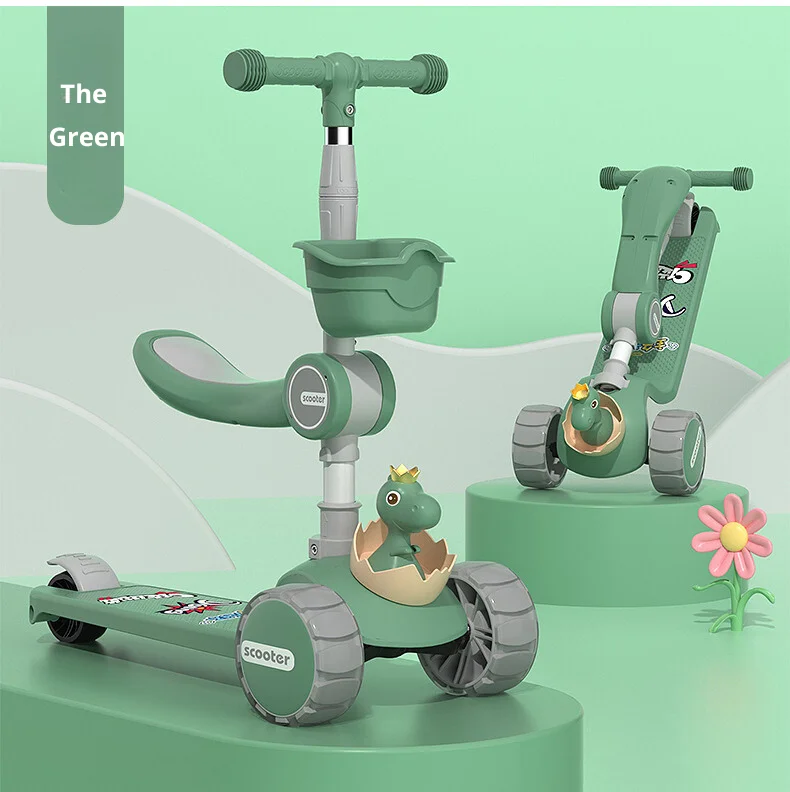 Best Seller Multifunctional Folding Kid Kick 3 Wheels Children Foot