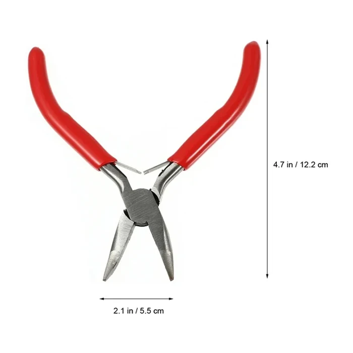 Curved Tip Jewelry Pliers Stainless Steel Custom Color Gripped Bent