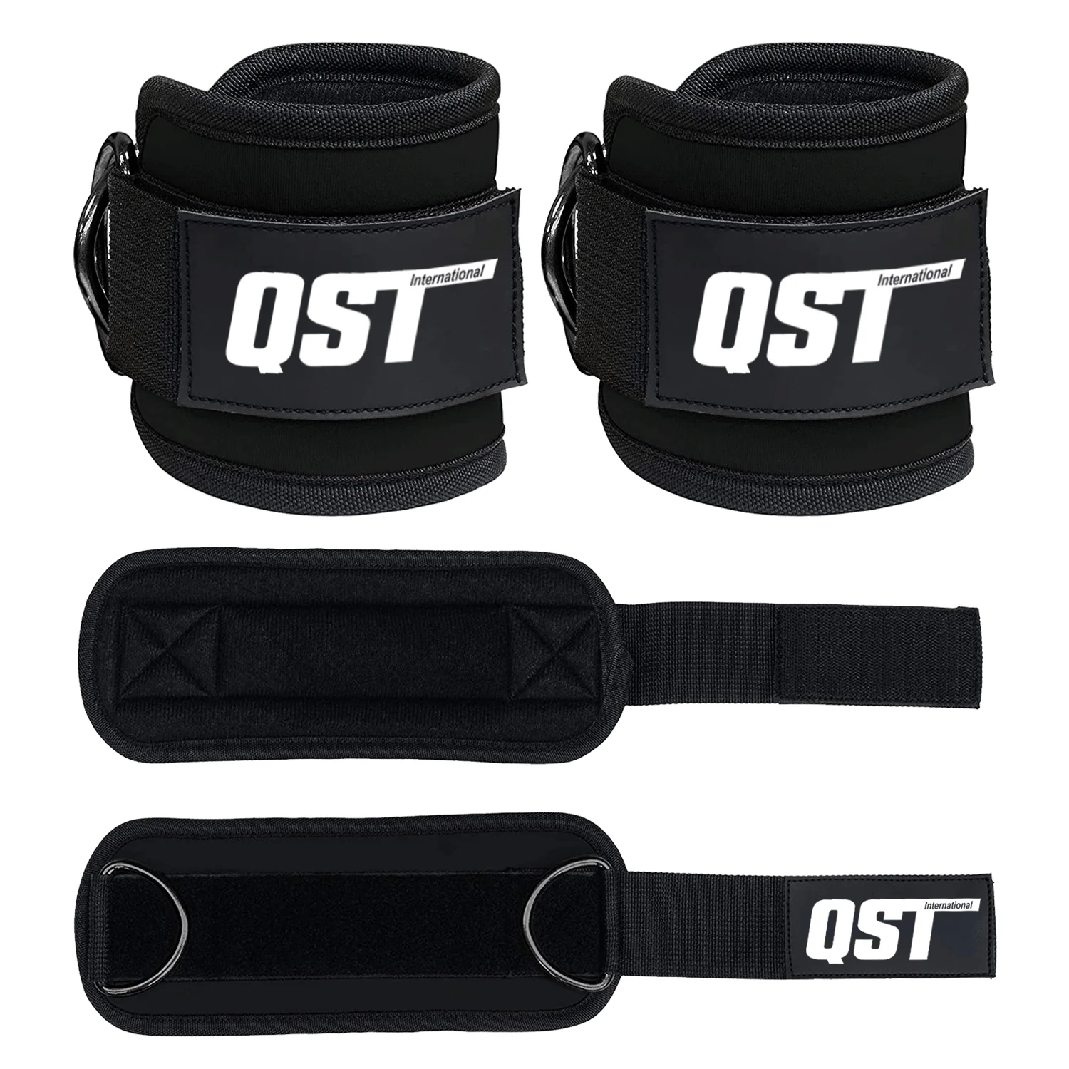 Gymnastic Workout Fitness Doublering Ankle Cuff Straps For Machine