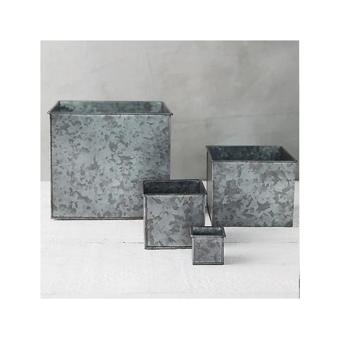 Exclusive Planter Galvanized Planter Round Modern Fashionable Trending