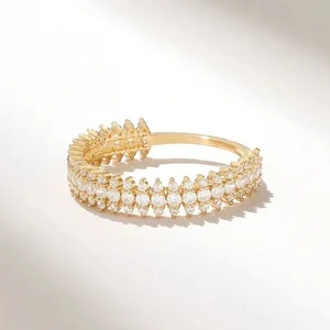 High Grade Round Cut Lab Grown Diamond Half Eternity Ring Band Vintage Style for Unisex Wedding & Party Jewelry Low Prices