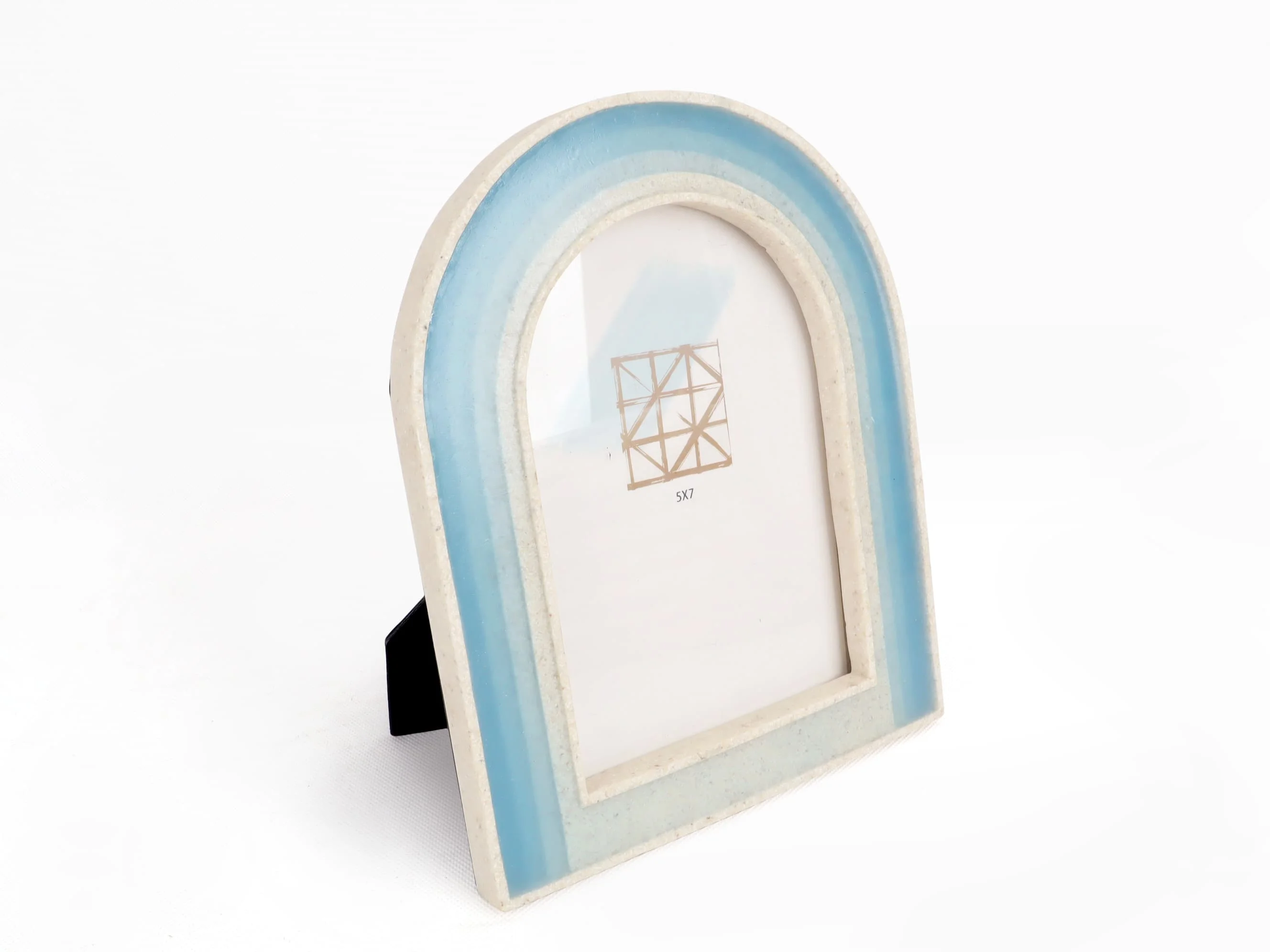 Lucite And Sandstone Picture Frame For 4"x6" Photographs Home