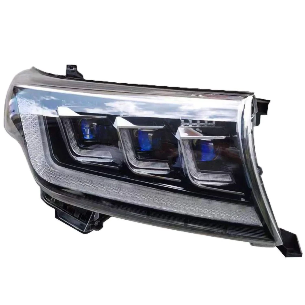 【美品】トヨタ 純正 ランドクルーザー LED ヘッドライト 左 純正品 トヨタ ランクル250 ヘッドライト 左右セット 角目 LED