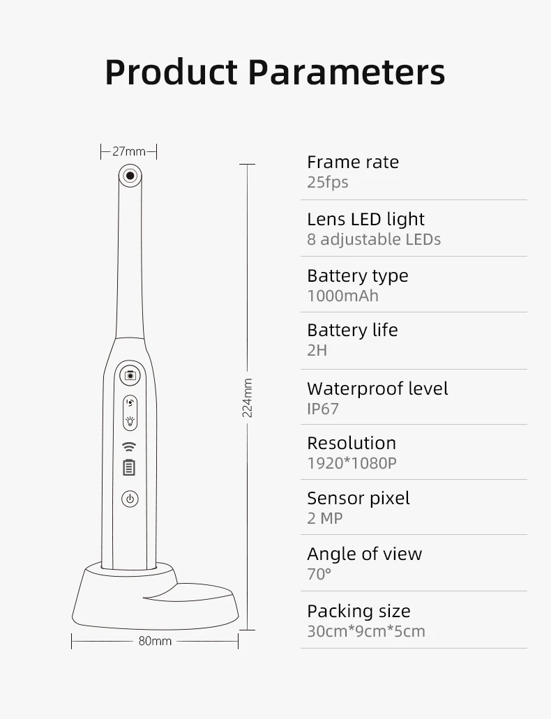 Product parameters