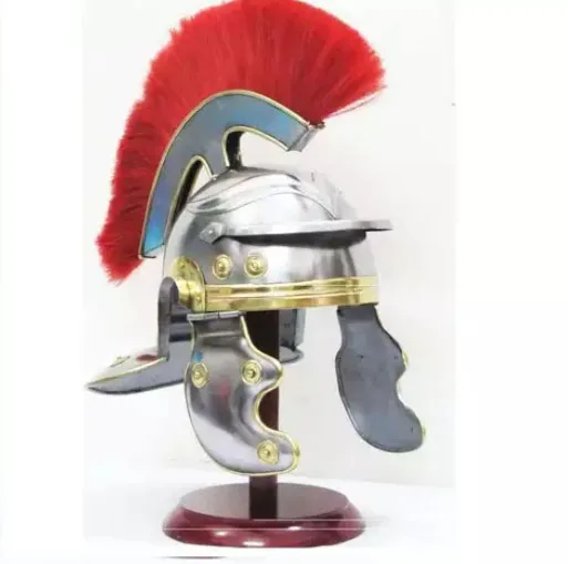 Roman Officer Centurion Historic Helmet Armor 18g Steel