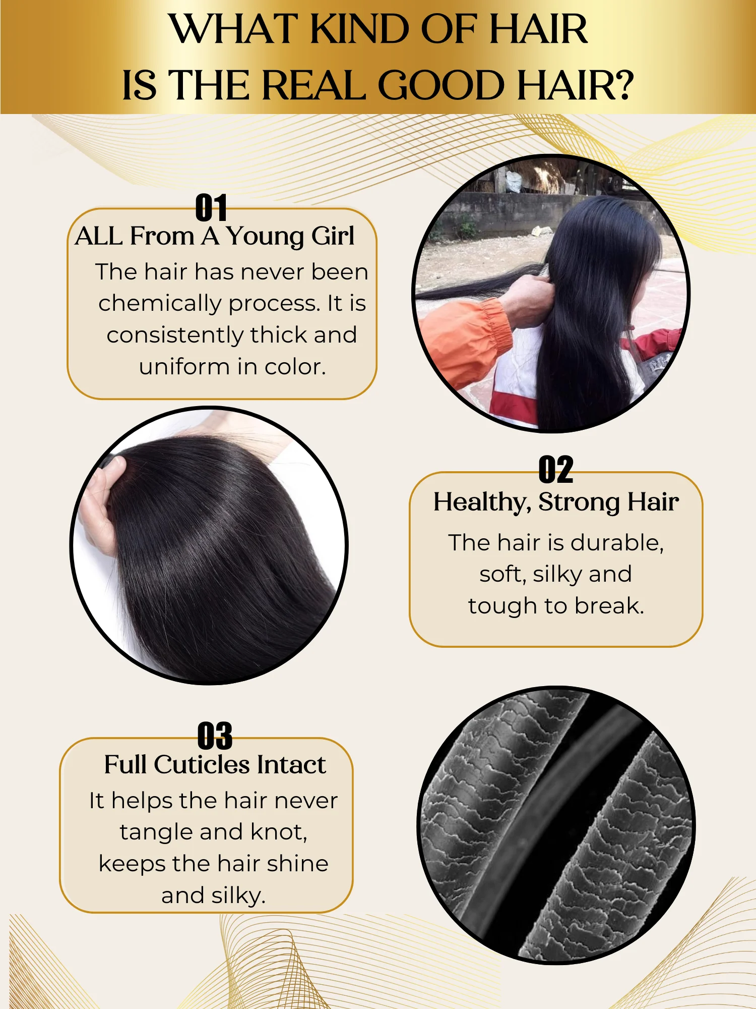 Human Hair Bundles Raw Vietnamese Hair Mirror Bone Straight Large Stock ...