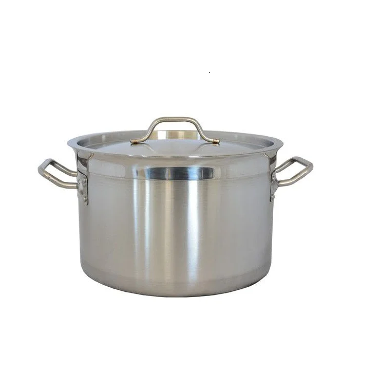 Stainless Steel Casserole Cooking Pot with Steel Lid Kitchen and Restaurants Cocking Use and Royal Wedding Cocking Use