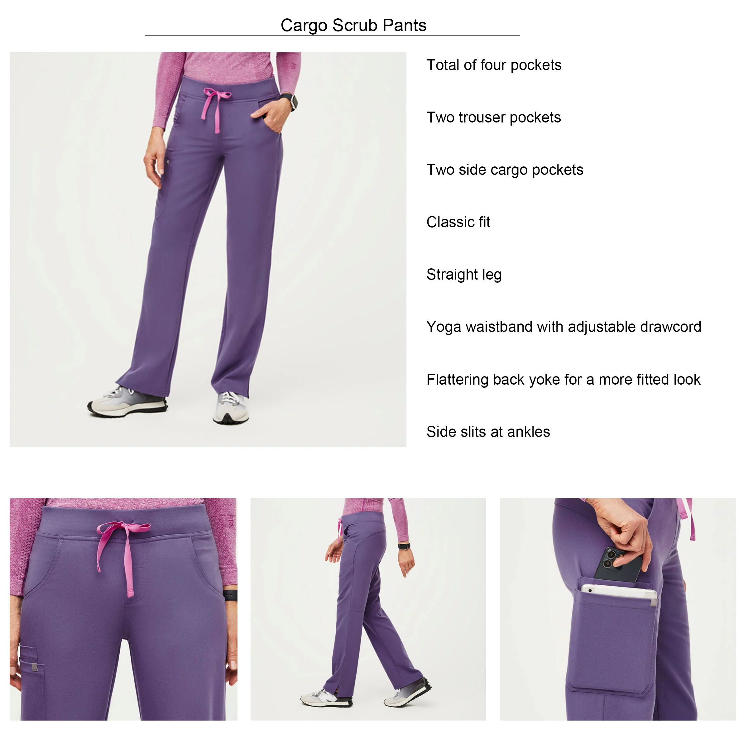 Customize Medical Nursing Jogger Scrubs Nursing Hospital Uniform Woman