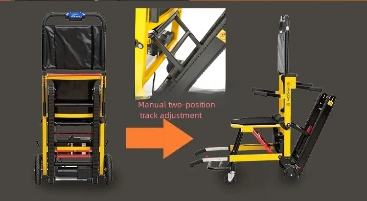 product portable wheelchair trolley with crawler climbing stair function for disabled individuals rehabilitation equipment-54