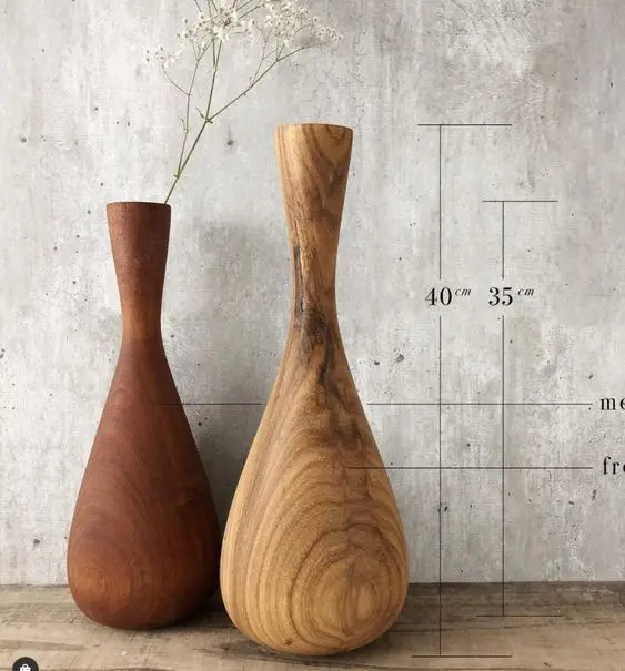 Высокая классическая бамбуковая напольная ваза ручной работы держатель для цветов из дерева для декоративных веток и сухих цветов для любой столовой