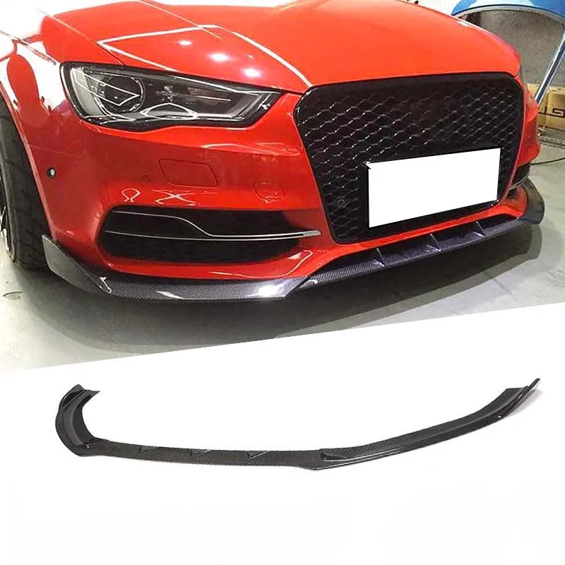 customize car body kits carbon fiber bumper front lip for audi a3 2014 2018 2022 2023