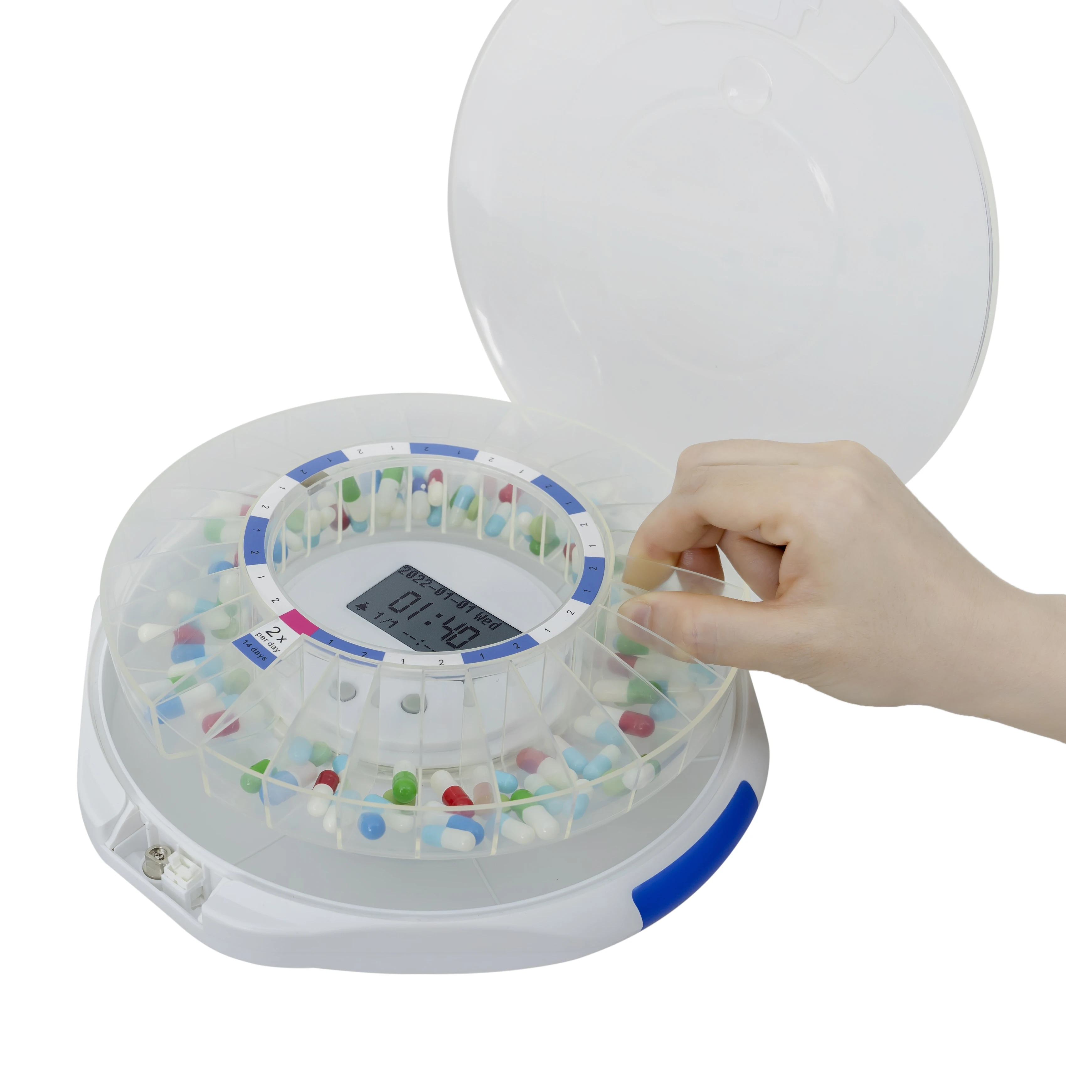 OEM ZOOMCARE M128 28-дневный умный электронный дозатор лекарств автоматический таблеток с сигнализацией