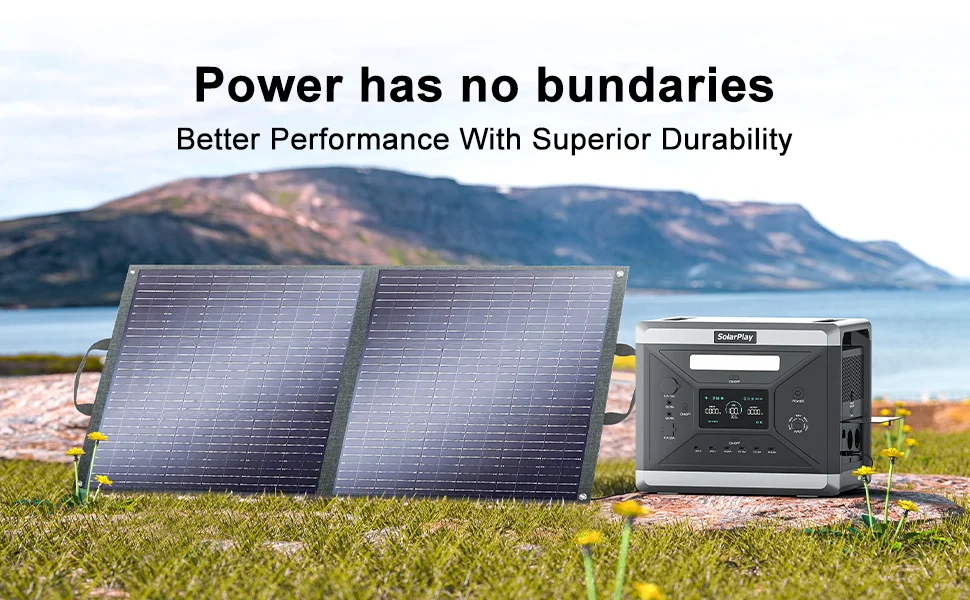 Pannello solare ad alta efficienza da 200 W, celle monocristalline pieghevoli, impermeabili e resistenti ai graffi per centrale elettrica portatile_voghion.com