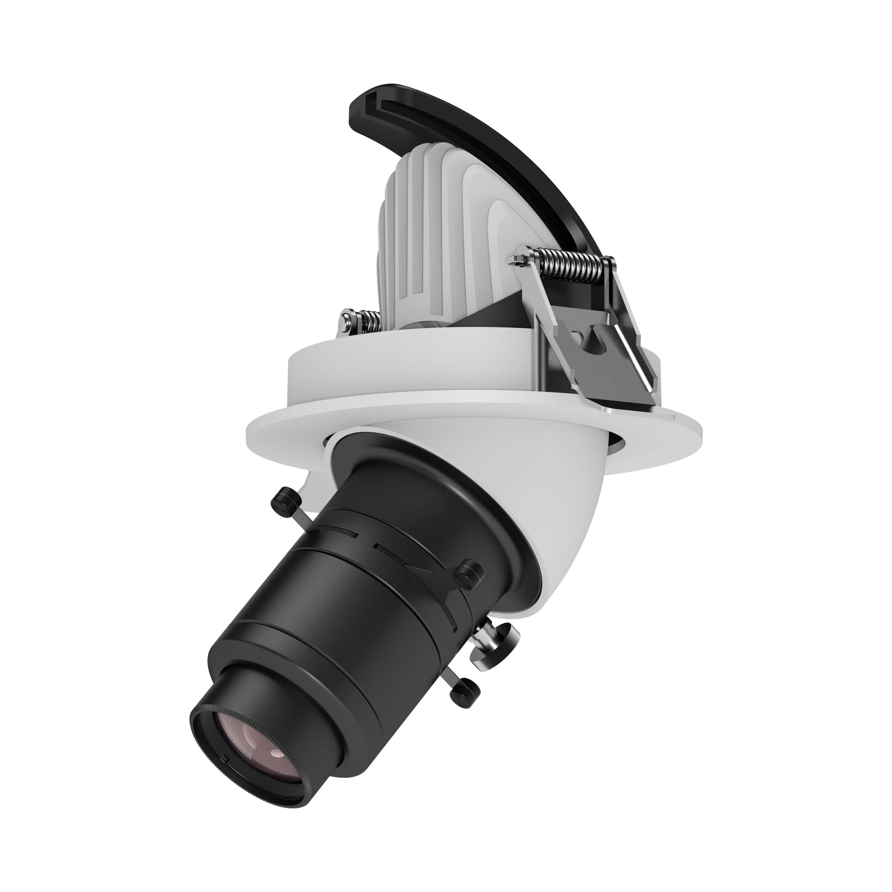 LED luz incorporada Cabeça 20W Shapeable Luz Forma Abertura Direcional  Ajustável para Museum Art Gallery Exhibition, image size:3000x3000