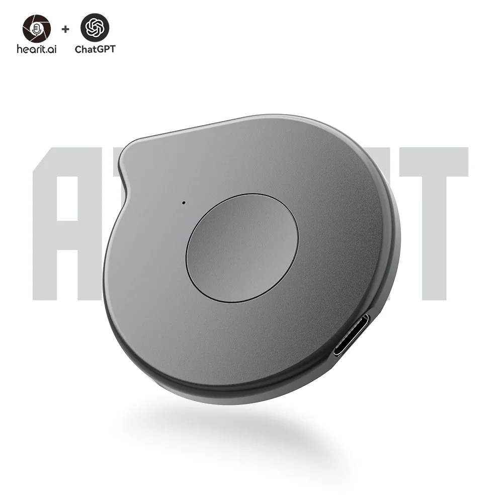 ChatGPT - Powered MagSafe BLE Microphone AI Voice Recognition V5.2 Connectivity for Smart Meetings & Ultra Compact Design