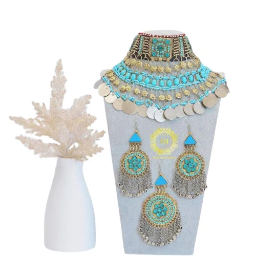 AFGHANI PAKISTANI INDIAN ARTIFICAL JEWELLERY HANDMADE ANTIQUE JEWELLERY WITH AFGHANI ANTIQUE COINS HAND CRAFTED NEW FASHION