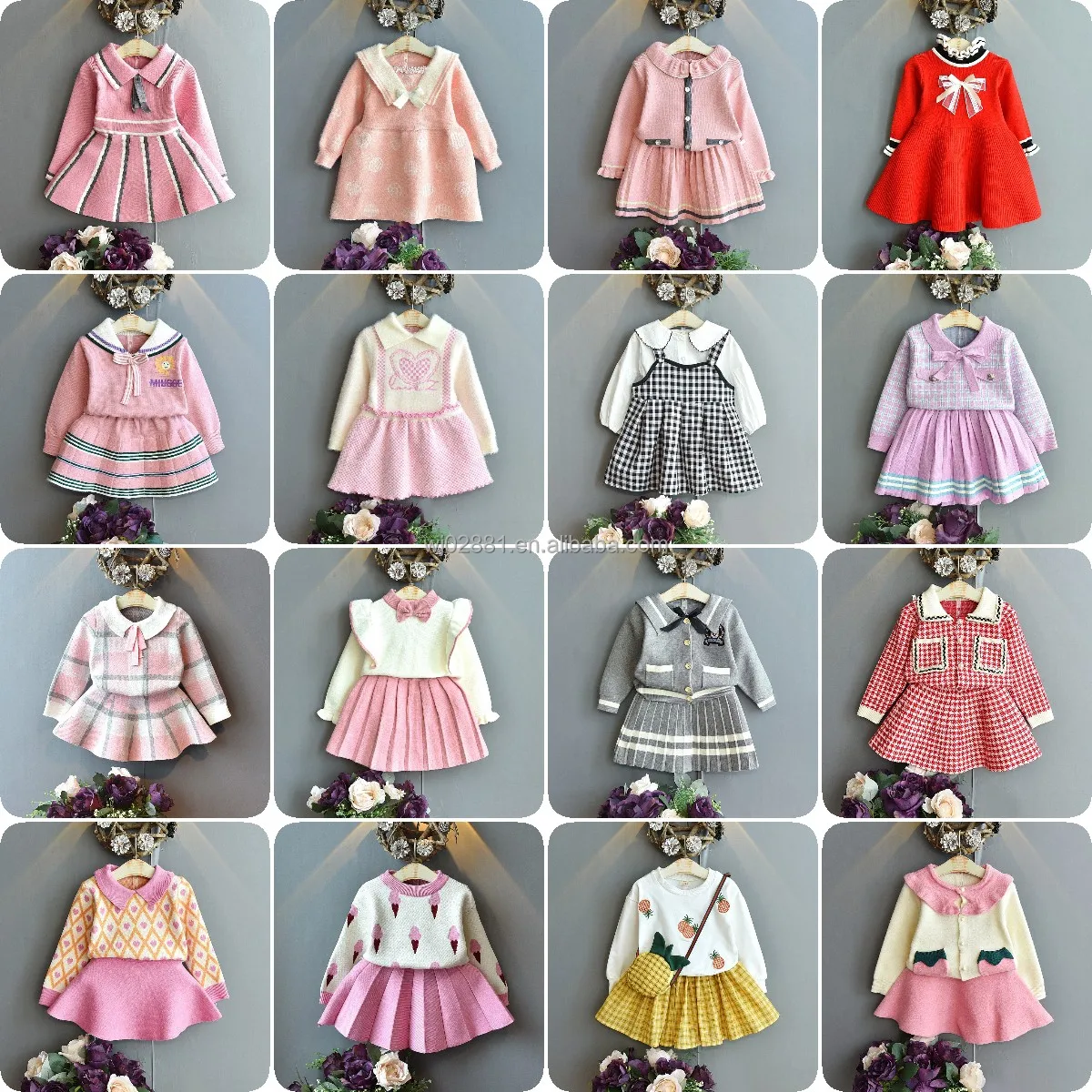 Autumn  Baby  Dress Girl Design Dress Princess Children Baby Bow Dress