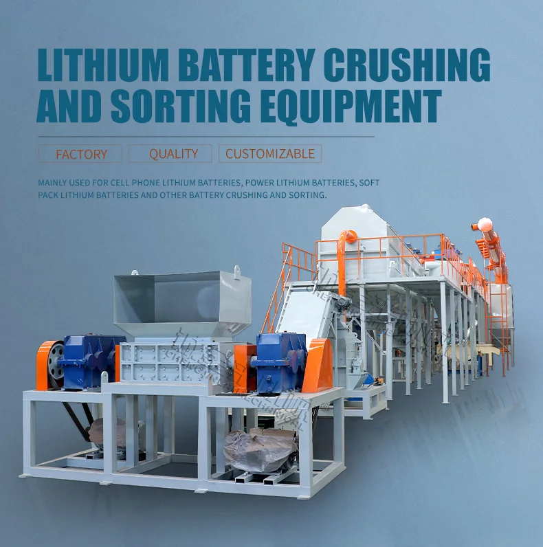 Environmentally Friendly Complete Line For Car Battery Recycling